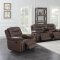 Flamenco Motion Sofa 610201 in Brown by Coaster w/Options