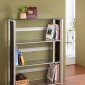 Network 4861 Bookcase by Homelegance in Champagne & Black