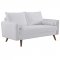 Revive Sofa & Loveseat Set in White Fabric by Modway