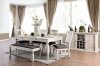 Georgia Dinette Set CM3089 5Pc Set in Antique White w/Options