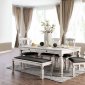 Georgia Dinette Set CM3089 5Pc Set in Antique White w/Options