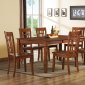 Medium Brown Cherry Modern Dining Table w/Optional Side Chairs