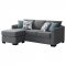 Storey Sleeper Sectional Sofa 504779 in Gray Fabric by Coaster