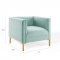 Resonate Accent Chair in Mint Velvet by Modway