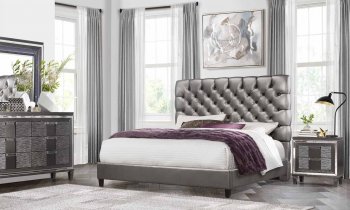 8819 Bedroom 5Pc Set by Global w/Pisa Grey Casegoods [GFBS-8819-Pisa]