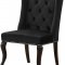 Suri Dining Chair 772 Set of 2 Black Velvet Fabric by Meridian