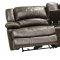 Mahogany Full Leather 6PC Modern Reclining Sectional Sofa