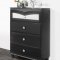 Beverly Bedroom Set 5Pc in Black by Global w/Options