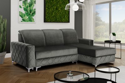 Alfredo Mini Sectional Sofa in Gray by Skyler Design