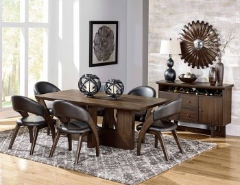 Onofre Dining Table 5517-78 in Brown by Homelegance w/Options [HEDS-5517-78 Onofre]