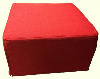 Footstool-15 416012R in Red Fabric w/Bed Function by New Spec [NSO-416012R-Footstool-15]