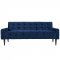 Delve Sofa in Navy Velvet Fabric by Modway w/Options