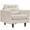 Empress Sofa in Beige Fabric by Modway w/Options