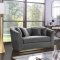 Arabella Sofa 617 in Grey Velvet Fabric by Meridian w/Options