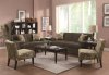 Finley 503581 Sofa in Chocolate Fabric by Coaster w/Options