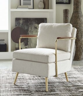 903841 Set of 2 Accent Chairs in Beige by Coaster