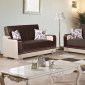 Texas Sofa Bed in Brown Fabric by Empire w/Options