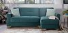 Tina Oyem Teal Sectional Sofa in Fabric by Bellona