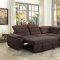 Platina Sectional Sofa Bed 8277CH in Chocolate by Homelegance