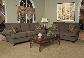 16160 Sphynx Sofa & Loveseat Set in Marble Fabric by Chelsea [CHFS-CHF-16160-306 Sphynx]