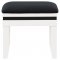 Talei Vanity Set 930244 in White & Black by Coaster w/Stool