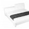 Tiffany Bed in White Half Leather by Casabianca