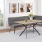 Edgecreen Dining Nook 3Pc Set 108481 by Coaster w/Gray Benches