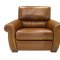 Hazelnut Full Leather Classic Living Room Sofa & Loveseat Set