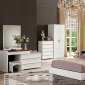 B60 Bedroom in White & Cherry High Gloss by Pantek w/Options