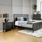 Arabelle CM7481 Bedroom in Wire-Brushed Black Finish w/Options