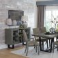 Avenhorn 5Pc Dining Set 5569-78 in Ash & Black by Homelegance