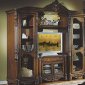 Medium Cherry Finish Traditional Classic 4PC Wall Unit