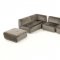 Hawthorn Sectional Sofa w/ Ottoman 2388 in Gray Fabric by VIG