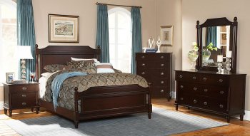 Houghton 2108 Classic Bedroom by Homelegance in Cherry w/Options [HEBS-2108 Houghton]