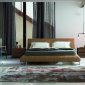 Lotto Modern Upholstered Bed by Rossetto in Tabacco w/Options