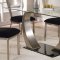 Camille 10090 5Pc Dining Set in Silver & Black by Acme w/Options