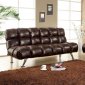 CM2909 Duncan Sofa Bed in Dark Brown Leather-Like Fabric