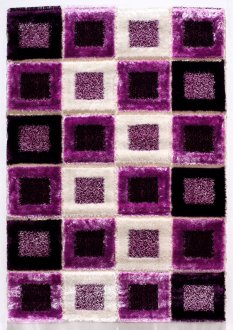 Modern S6543 Purple Area Rug