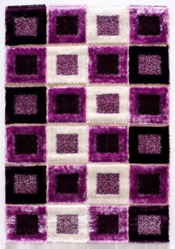 Modern S6543 Purple Area Rug [IKRU-S6543-PURPLE]