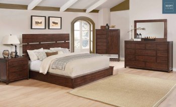 Artesia Bedroom 204471 in Dark Cocoa by Scott Living - Coaster [CRBS-204471 Artesia]