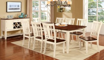 Dover CM3326WC-T Dining Table 5Pc Set in White & Cherry [FADS-CM3326WC-T-Dover]