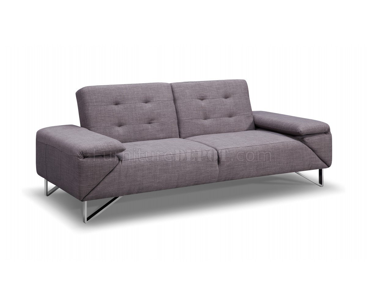 London Sofa Bed in Gray Fabric w/Options by Whiteline