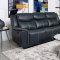 Sloane Motion Sofa 610271 Blue Leatherette by Coaster w/Options