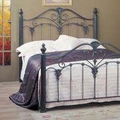 Antique Style Bed with Scroll Details