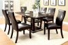 Clayton I Dining Room Set 7Pc CM3933T in Dark Walnut