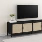 Amherst TV Stand 710035 in Natural & Black by Coaster