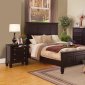 Cappuccino Finish Transitional Bedroom 5Pc Set w/Optional Items