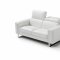 Adriano Sofa & Loveseat Set in White Leather by Whiteline