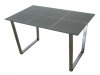 Glass Top & Metal Legs Modern Rectangular Dining Table