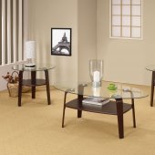 701560 3Pc Coffee Table Set in Cappuccino by Coaster